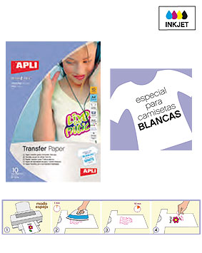 Personaliza tus camisetas con papel transfer - PAPELERIA COMPLUTENSE